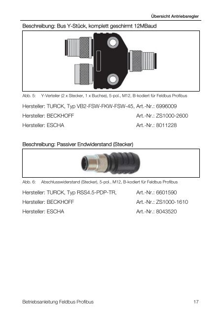 Betriebsanleitung INVEOR Feldbus Profibus - Kostal