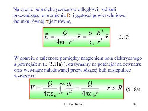 Czy Linie Pola Elektrycznego Mogą Się Przecinać - Natężenie pola
