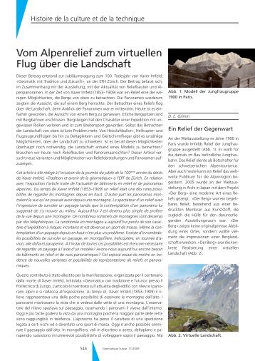 Vom Alpenrelief zum virtuellen Flug Ã¼ber die Landschaft - Xaver Imfeld