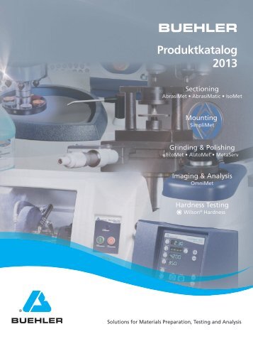 BUEHLER Produktkatalog 2013 - Buehler GmbH