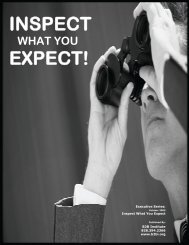 Inspect what you Expect - TrainingIndustry.com