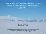 John J. Cassano and Melissa A. Nigro. Case Study Of A High Wind ...