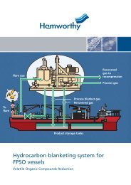 Hydrocarbon Blanketing System For FPSO Vessels - Hamworthy
