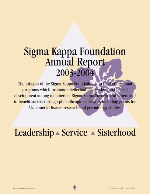 Pgs 39-60.indd - The Sigma Kappa Foundation