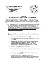 Konzept „Schulsozialarbeit an der Schule am Ilmer Barg“ - Information