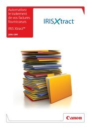 IRIS Xtract Invoices Brochure - Canon