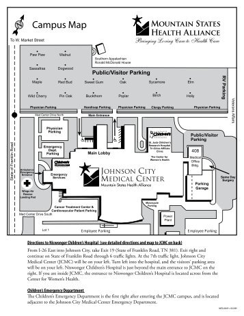 Campus Map - Mountain States Health Alliance