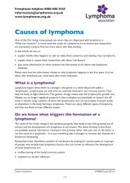 Causes of lymphoma - Lymphoma Association