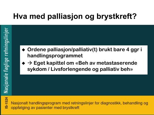 Hematologi og palliasjon. - Helse Bergen