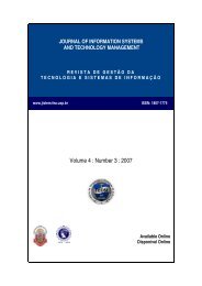 journal of information systems and technology ... - tecsi - USP