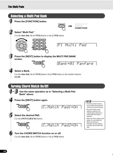 5 Press the [NEXT] button. - MIDI Manuals