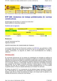 NTP 669: Andamios de trabajo prefabricados (I ... - Andamios in SA