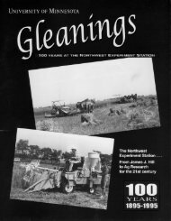 Gleanings - to files - University of Minnesota