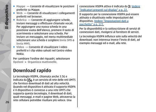 Manuale d'uso del Nokia N95 8GB