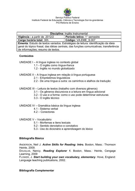 Aula 04 ingles instrumental - tradução e resolução de provas