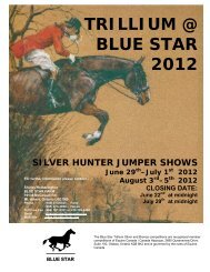 Prize List - Blue Star Farm