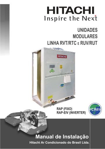 UNIDADES MODULARES LINHA RVT/RTC RUV/RUT Manual de Instalação