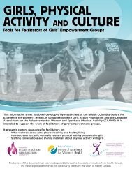 physical activity - Girls Action Foundation