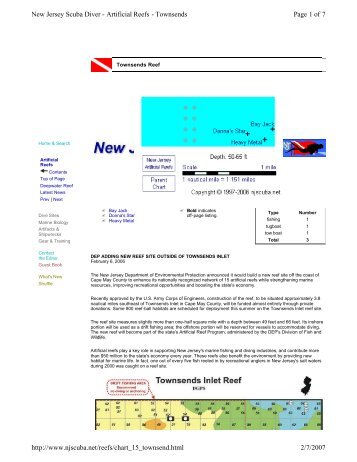 Page 1 of 7 New Jersey Scuba Diver - Artificial Reefs - Townsends 2 ...