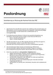 Poolordnung - HRZ