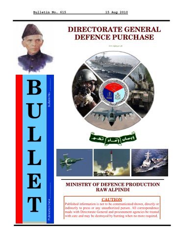 bulletin delivery notice - Directorate General Defence Purchase