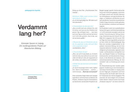"Sambaabende, Asyldebatte und InterkulturalitÃ¤t in Leipzig" (PDF, 3 ...