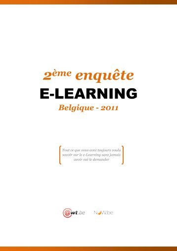 Enquête e-learning 2011 - Awt