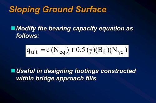 Lesson 08 - Shallow Foundations