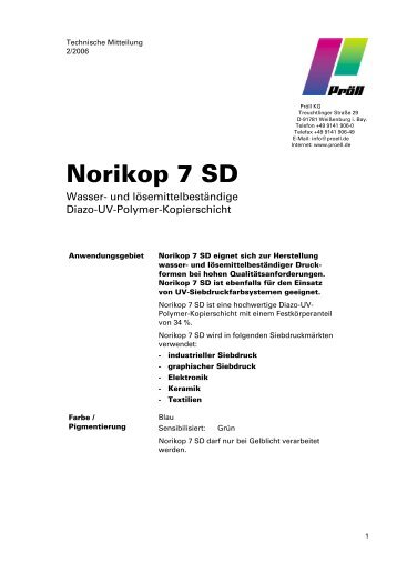 Norikop 7 SD - Pröll KG