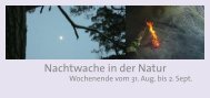 Nachtwache in der Natur - Institut Prozessarbeit