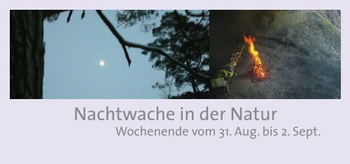 Nachtwache in der Natur - Institut Prozessarbeit