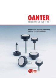 Spanngriffe mit Rastbolzen - Ganter Griff