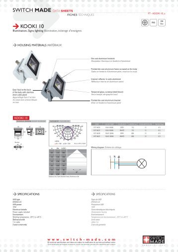 SWITCH MADE DATA SHEETS KOOKI 10