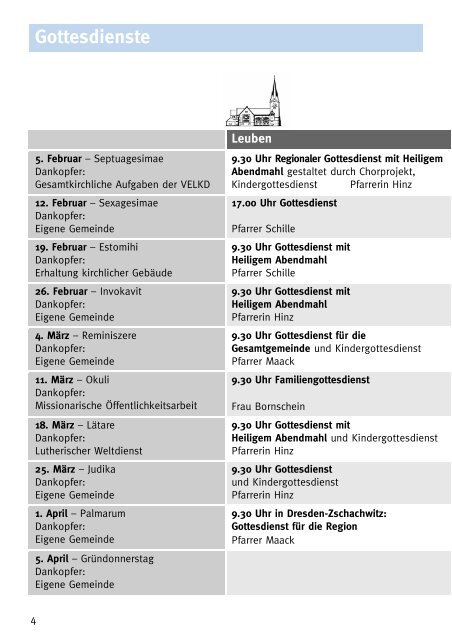 Gemeindebrief Februar / März 2012 - Ev.-Luth. Kirchgemeinde ...