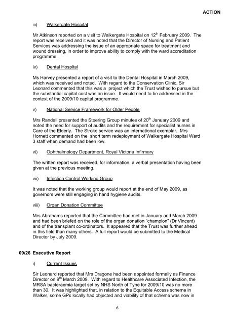 03 CoG mins 19 Mar 09 - 44KB [PDF] - Newcastle Hospitals