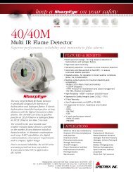 40/40M Multi IR Flame Detector - Spectrex Inc.