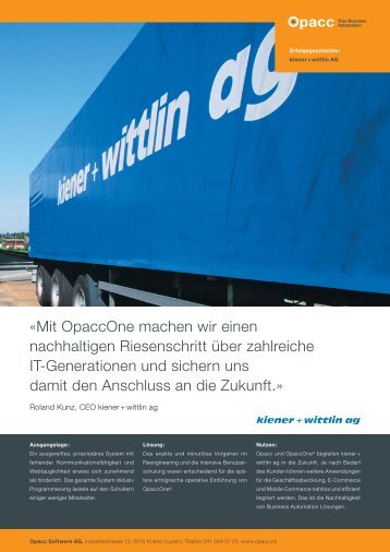 Â«Mit OpaccOne machen wir einen nachhaltigen ... - EDP-Services AG