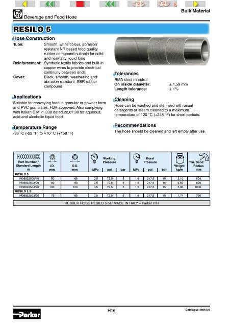 PVC or PVC-PU Hose Hose Length - Rotec