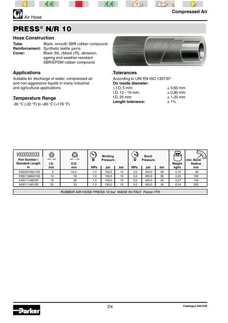 PVC or PVC-PU Hose Hose Length - Rotec