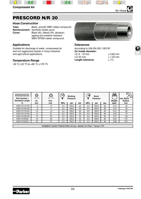 PVC or PVC-PU Hose Hose Length - Rotec