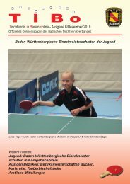 Ausgabe Dezember 2010 - Tischtennis Bezirk Heidelberg