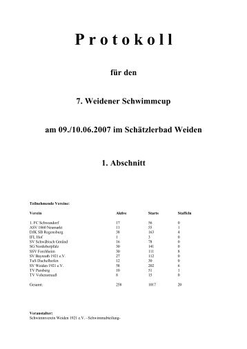 Protokoll - Schwimmverein SchwÃ¤bisch GmÃ¼nd e.V.