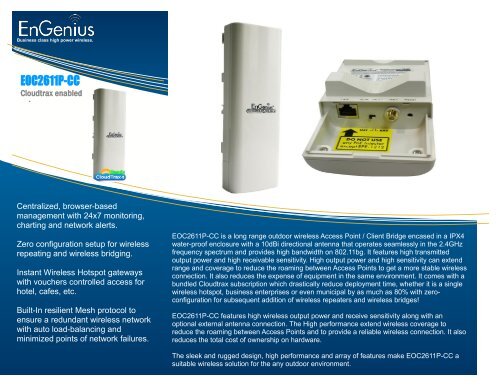 EnGenius EOC 2611p-cc - Valadis