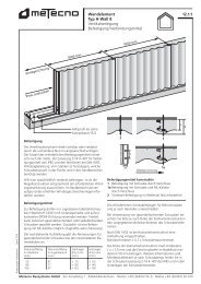 Montage & Details - Metecno Trading GmbH