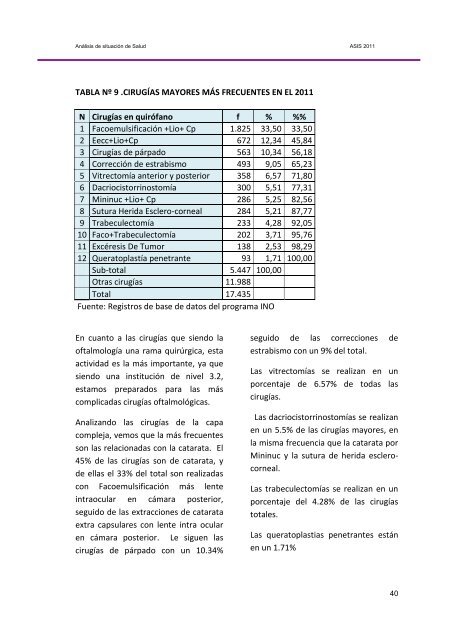 metodologÃ­a del anÃ¡lisis de la situaciÃ³n de salud - Instituto Nacional ...