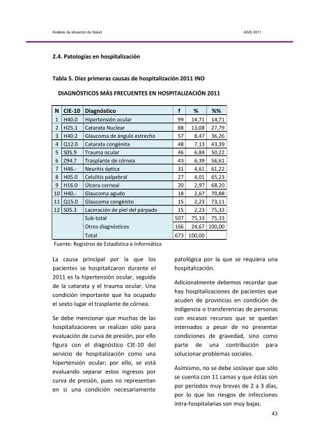 metodologÃ­a del anÃ¡lisis de la situaciÃ³n de salud - Instituto Nacional ...