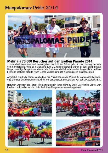 Buschtrommel Gran Canaria vom 15. Juni 2014