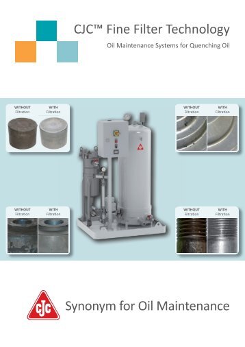 CJC™ Fine Filter Technology for Quenching Oil - Cjc.dk