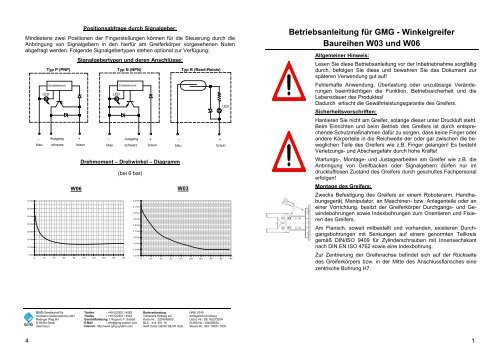 Betriebsanleitung - GMG - Gesellschaft für modulare Greifersysteme ...