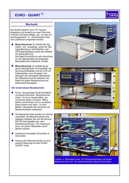 EURO - QUANT - HAAG Elektronische Messgeräte GmbH